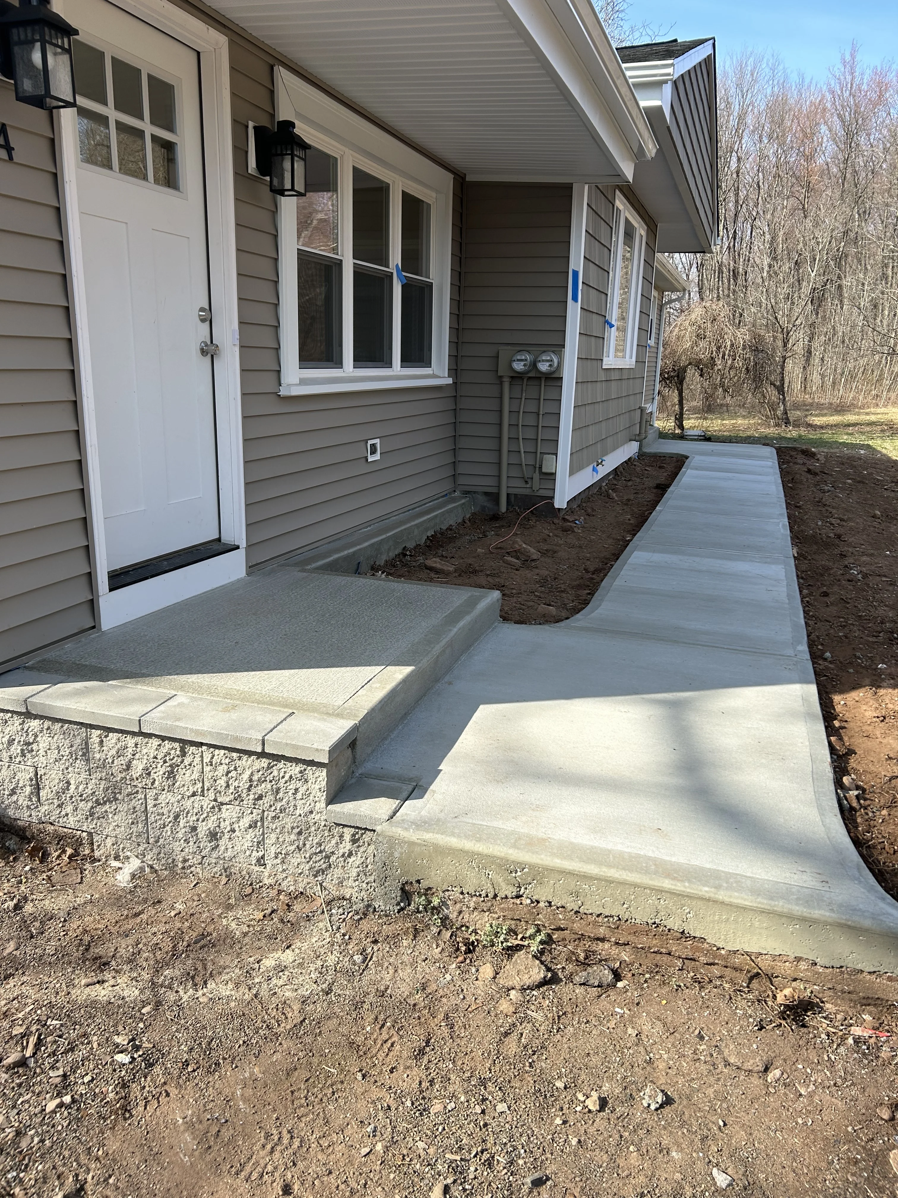 Concrete Walk Way